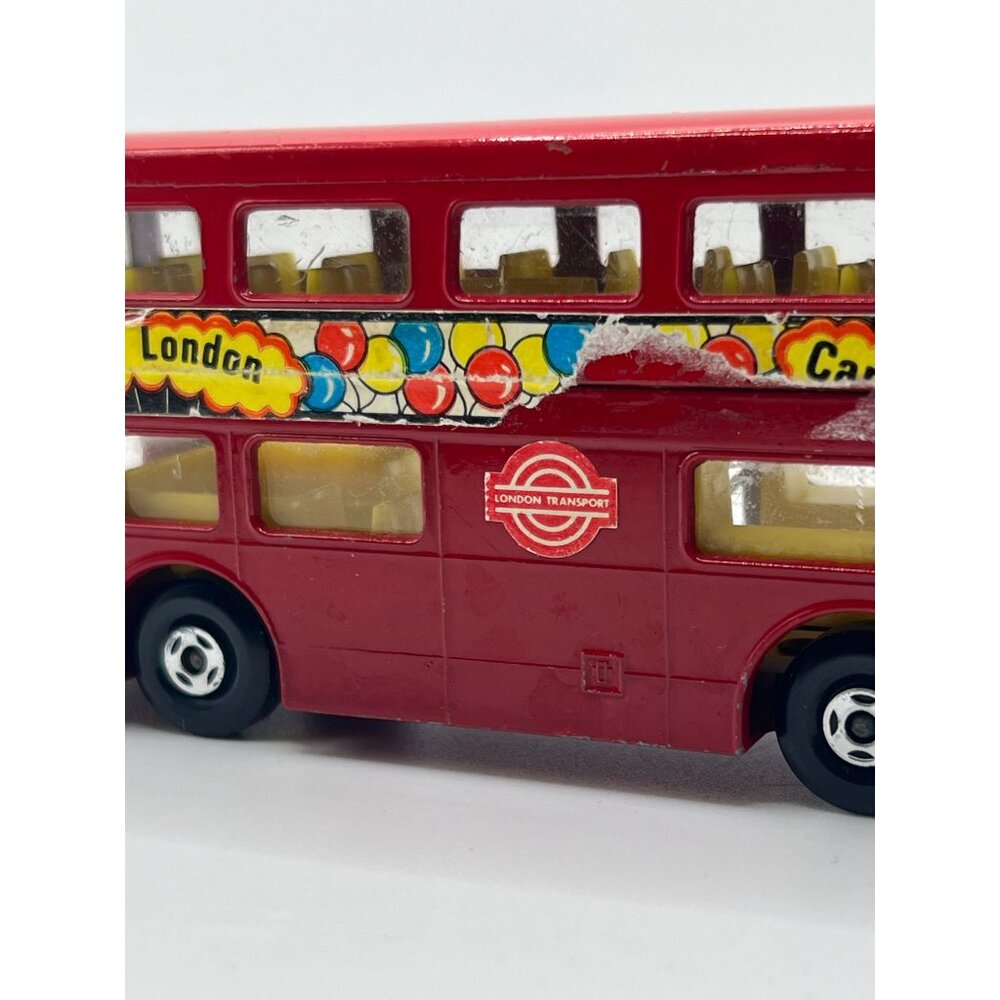 70s Matchbox Red Double Decker Bus Metal Toy Model The Londoner Swinging Carnaby - Picture 9 of 15